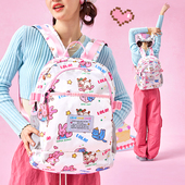 LOLA DESIGN像素书包女大学生双肩包少女ins原创小众女生初中背包