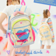 LOLA DESIGN爱心少女双肩包 轻便可爱高中生书包初中女生学生背包