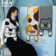 冬季 LOLA DESIGN日系猫咪围巾 可爱针织围脖女礼物小众保暖大披肩