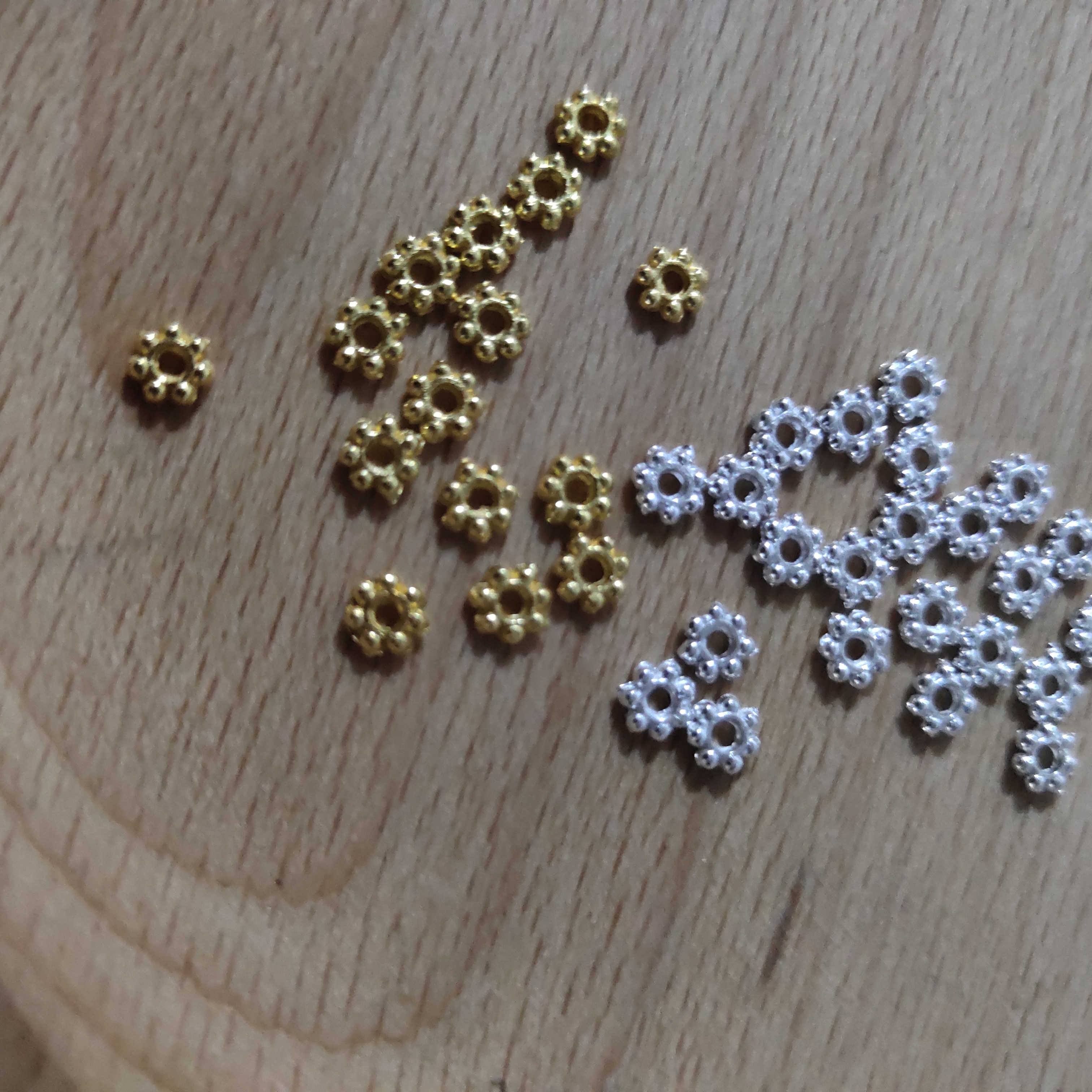 diy雪花项链软璎珞金属隔珠