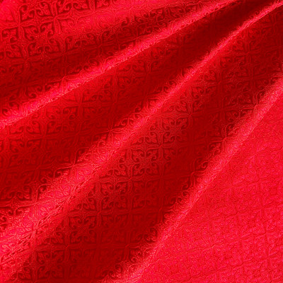 特价红色暗纹织锦缎布料/中式丝绸缎子面料/古装唐装汉服