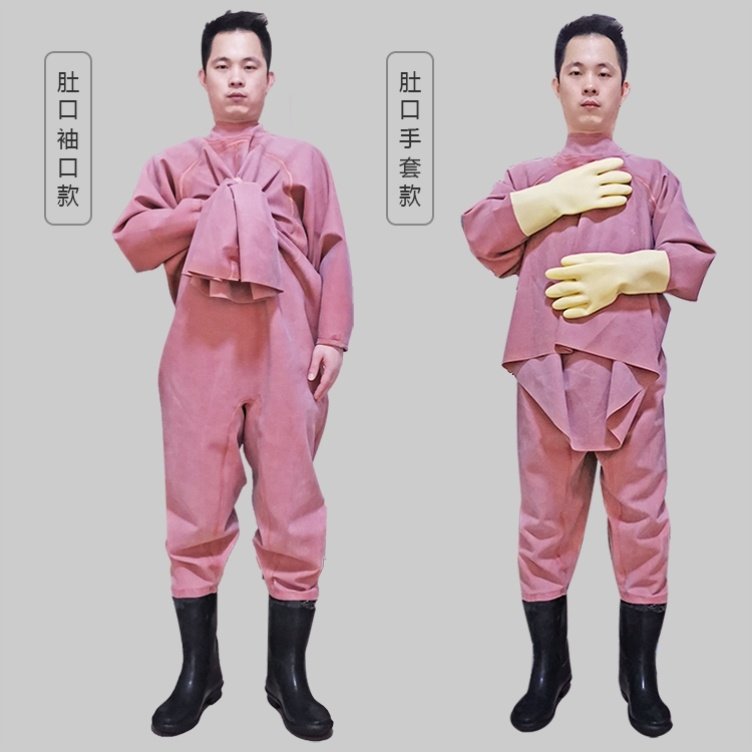 下水皮裤加厚半身橡胶全身肚口挖藕捕鱼潜水皮叉抓鱼连体防水养殖