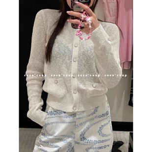 纹理针织背心 挖到宝了 一眼爱上 短袖 25ss 新品 开衫