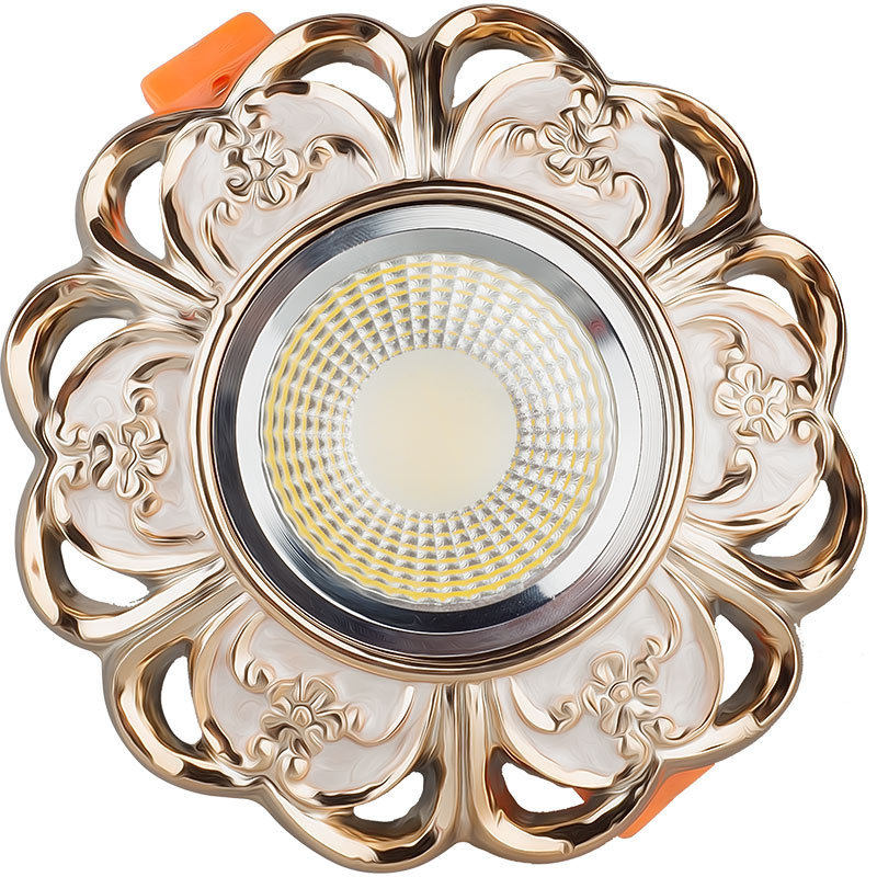 欧式LED射灯COB筒灯嵌入式天花灯家用玄关灯门厅灯孔灯7公分8公分