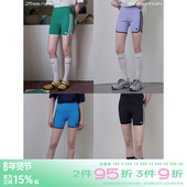 plus 高腰撞色瑜伽短裤 女2025夏新款 riverstone 收腹提臀运动短裤