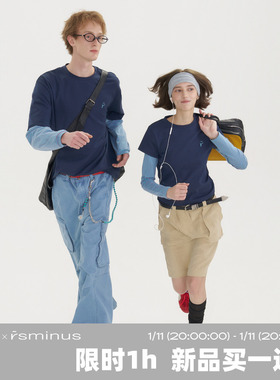 riri plus x rsm 1/11 20:00 买一送一 假两件拼接条纹长袖T恤