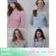 plus五分袖 天丝圆领上衣女春季 正肩修身 riverstone 长袖 T恤女