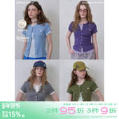 riverstone 正肩打底T恤女 女2025年夏季 plus 天丝羊毛假两件短袖