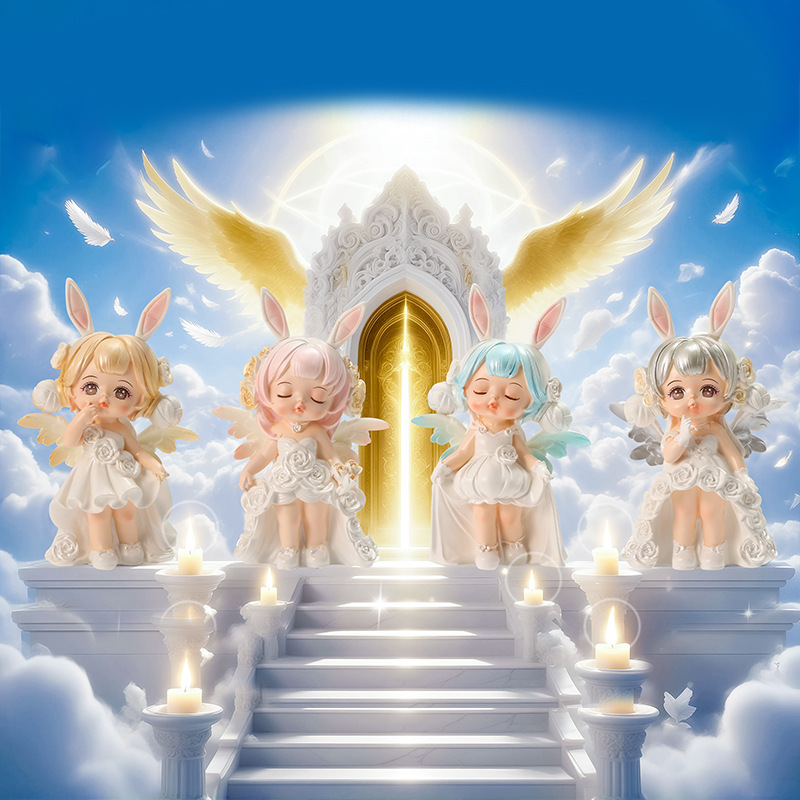 尚森桌面摆件白月星河女孩树脂
