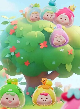 盒装编码susu果蔬三代虫出没系列萌粒盲袋卡通公仔潮玩惊喜盲盒