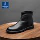 BZS帕达索 英伦潮流高帮百搭软皮软底马丁靴210960