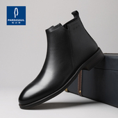 BZS 210810 老马家手工男鞋 帕达索秋冬意大利真皮切尔西靴