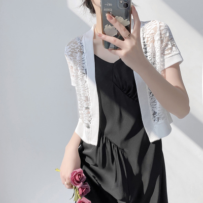配裙子蕾丝开衫薄款夏季新款