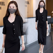 针织开衫 空调衫 外套女长袖 薄款 春季 外搭短款 防晒小披肩上衣女罩衫