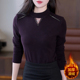 超好看内搭长袖 半高领加厚德绒打底衫 2025新款 t恤女高级感可外穿