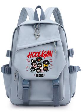 工装风Hooligans卡通双肩包韩流