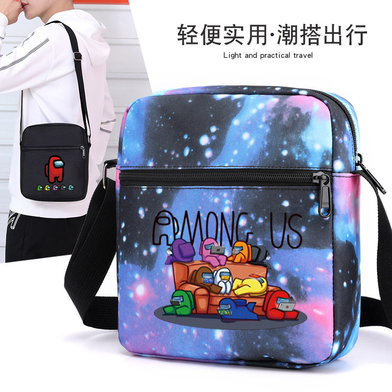 外贸Among us游戏周边书包中太空狼人杀挎包男女斜挎包校园单肩包,模玩/动漫/周边/娃圈三坑/桌游,动漫背包/钱包/箱包,淘宝优惠券,粉丝福利购,淘宝优惠卷