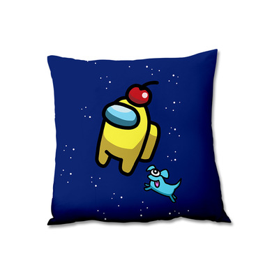 among us太空狼人杀游戏动漫家居学生宿舍床上用品方抱枕套靠枕套