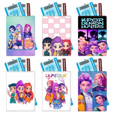 外贸KPop Demon Hunters猎魔女团护照包旅行护照夹PU证件保护套