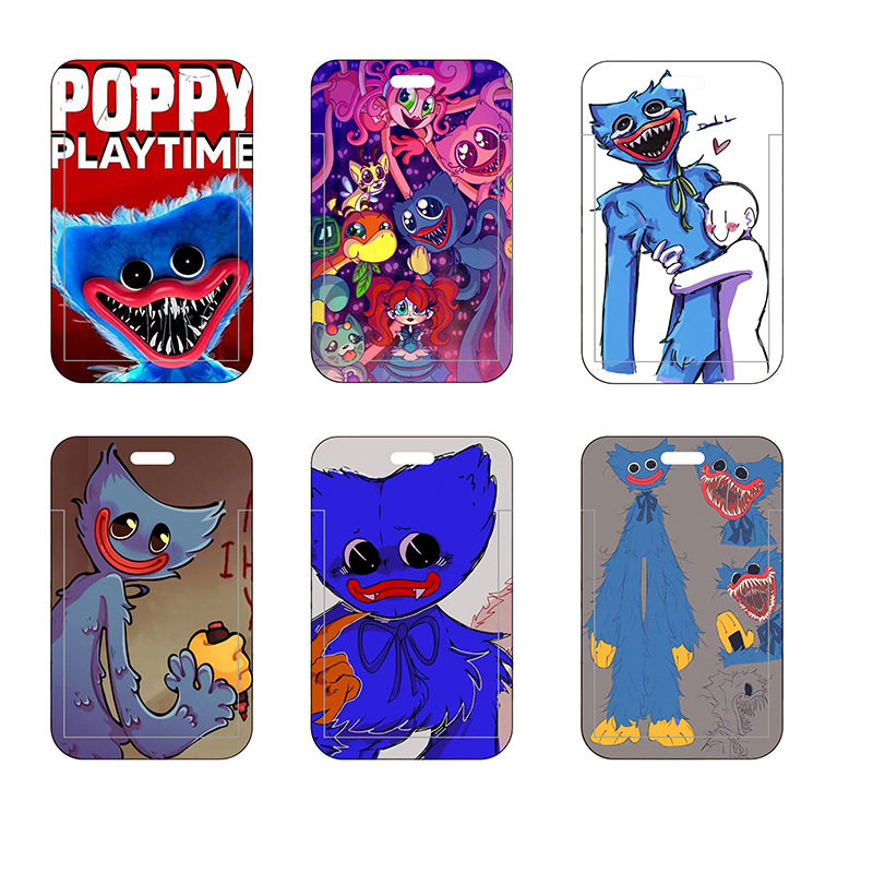 poppy playtime波比的游戏时间学生挂脖绳 长挂绳卡通卡套 ic卡包