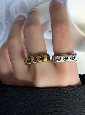 十字架重工不掉色饰品男