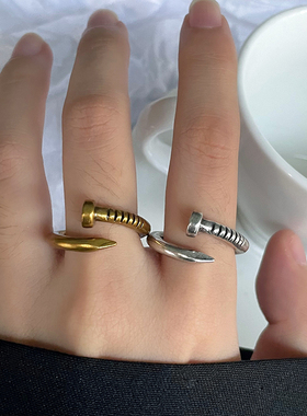 不掉色个性复古钉子饰品