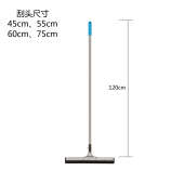 地刮大号不锈钢硅胶地面刮水器推水刮刀刮地器瓷砖地板橡胶海绵