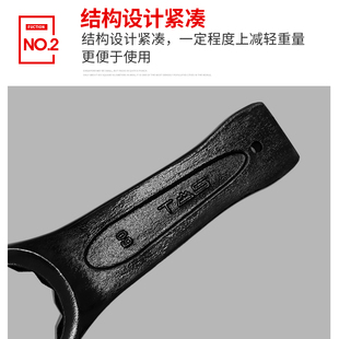 东工重型敲击梅花扳手直柄单头梅花开口扳手汽修工具24-125mm公制