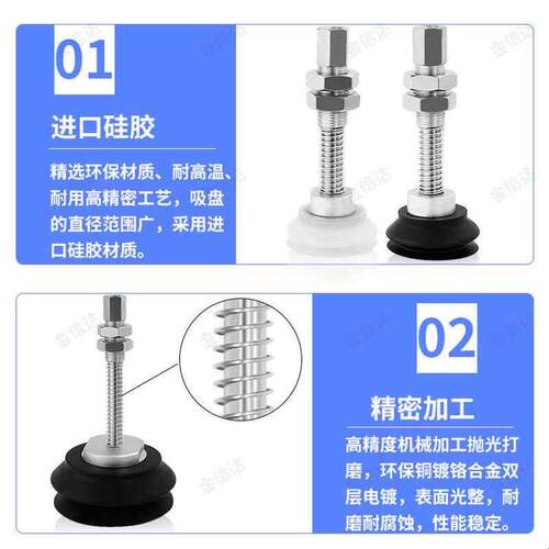 SMC工业机械手重载真空吸盘座支架ZPT-40/50/63/80/100/125HB吸嘴