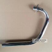 摩托车排气管适用于CG125复古改装 前段排气筒WY125烟囱前段含附件