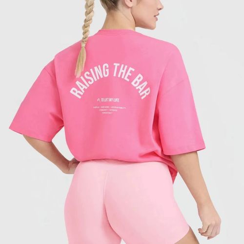 Oner active 宽松字母运动T恤衫Oversize-T shirt