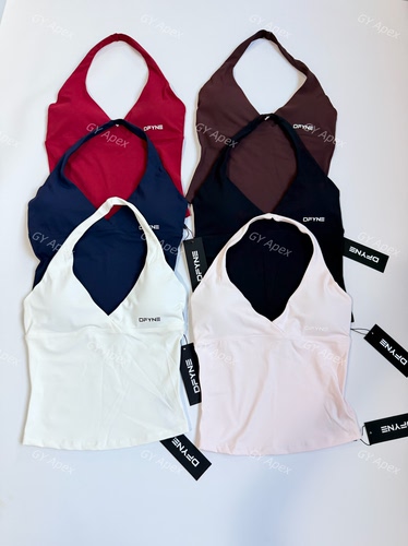 高端货DFYNE Origin Halter Top 挂脖裸感深V背心