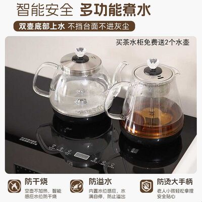 新款实木餐边柜带茶吧机一体客厅储物收纳柜茶水柜柜轻奢风储物柜