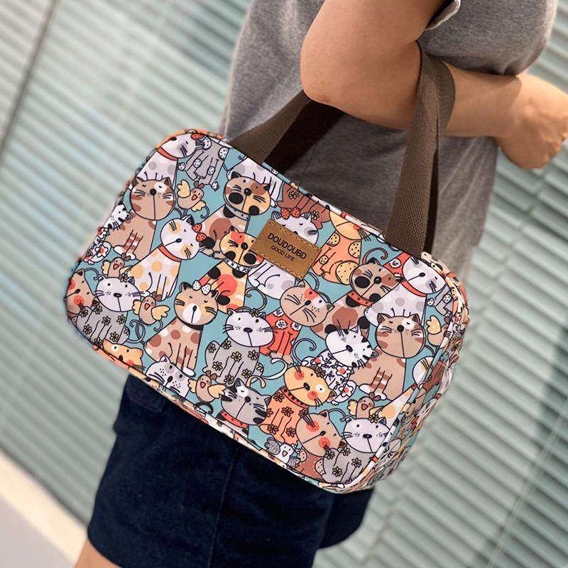 儿童饭盒包小学生专用饭盒袋手提包保温防水防油铝箔四格方形带饭,收纳整理,饭盒袋,淘宝优惠券,粉丝福利购,淘宝优惠卷