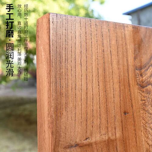 老榆木板实木大板风化桌面原木板飘窗板茶桌书台吧台板旧木板