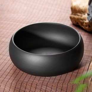垃圾盘盒 桌面垃圾桶陶瓷餐桌上专用果皮碗收纳缸家用客厅茶几放