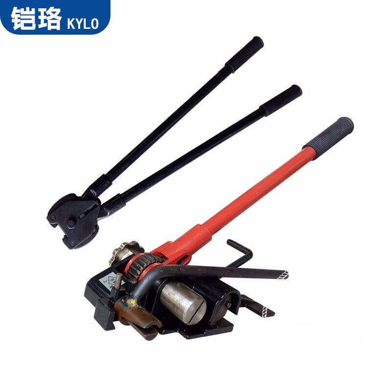 铠珞手动铁皮打包机钢带打包钳收紧器铁皮带宽16/19/25/32加强款