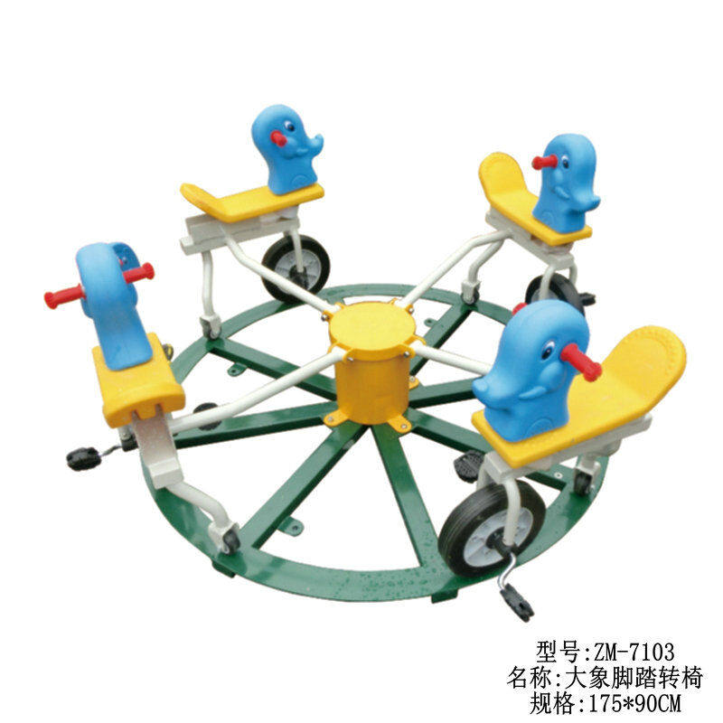 育龙幼儿园双人摇马弹簧跷跷板小区游乐园休闲游乐玩具镀锌钢管71