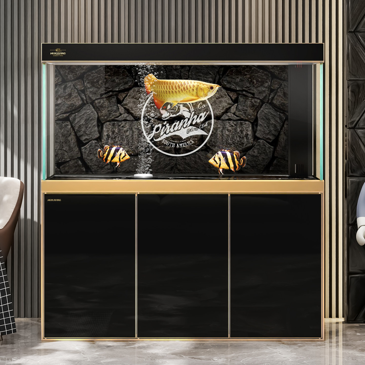 闽江新款鱼缸客厅办公室智能小型中型大型超白玻璃生态底滤龙鱼缸,宠物/宠物食品及用品,底柜/落地缸,淘宝优惠券,粉丝福利购,淘宝优惠卷