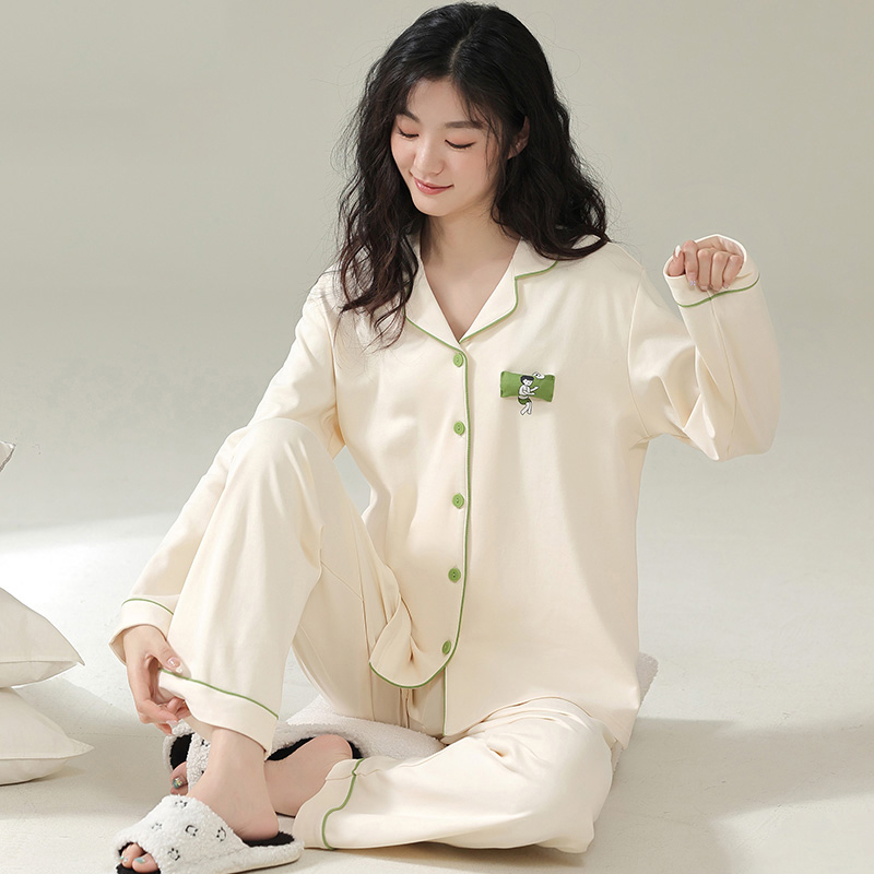乐琪太太纯棉简约四季款月子服