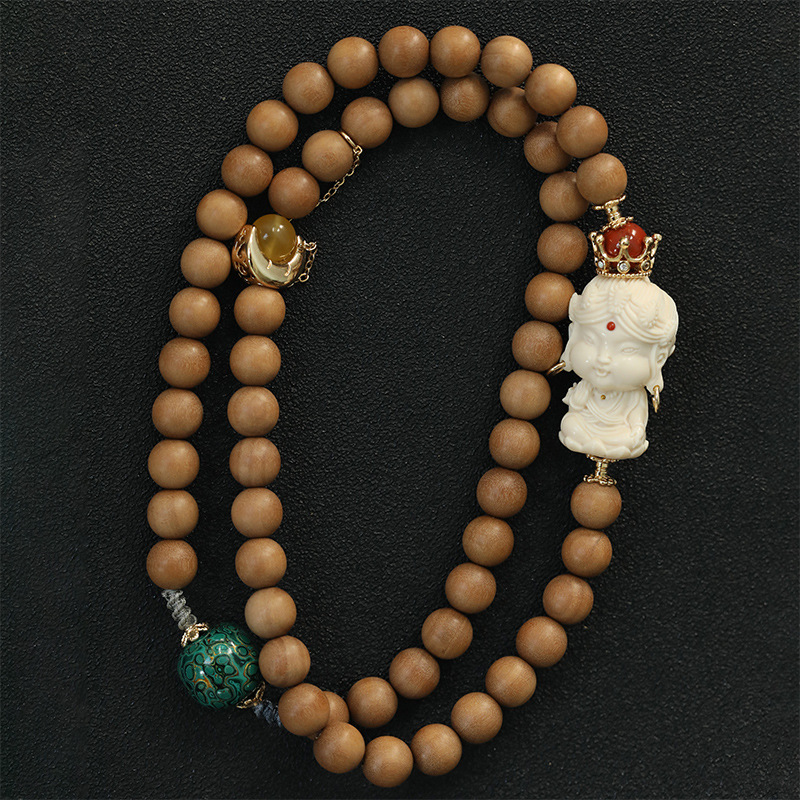 正宗老料印度老山檀香多圈手串8mm*54颗男女款手链檀木文玩佛珠