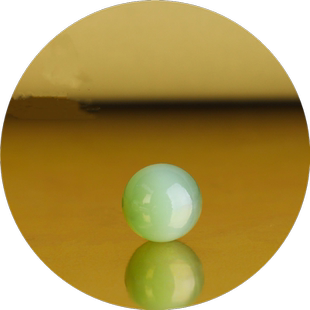 天然和田玉碧玉猫眼圆珠散珠苹果绿碧玉单珠配珠配饰手链搭配