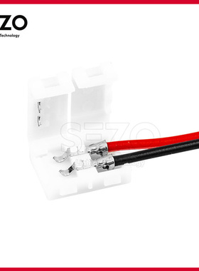 热卖2PIN 8MM10MM带线对接免焊接头20条一组3528 5050灯条连接器