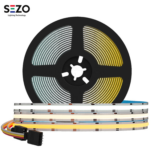 可调光双色温cct24v冷暖白光灯带