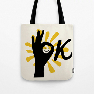 美国BUKU单肩包包女帆布包手提袋学生休闲森系ins阳光清晰ok21新