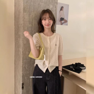 女 2026春夏柔软复古麻花慵懒软糯显瘦针织衫 品质韩单 广州十三行