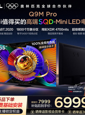 TCL电视 65Q9M Pro 65英寸 SQD-Mini LED 100%全局高色域