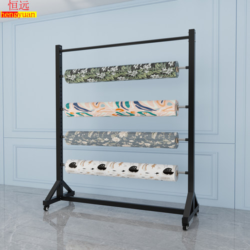移动面料展示架布料架展示架恒远