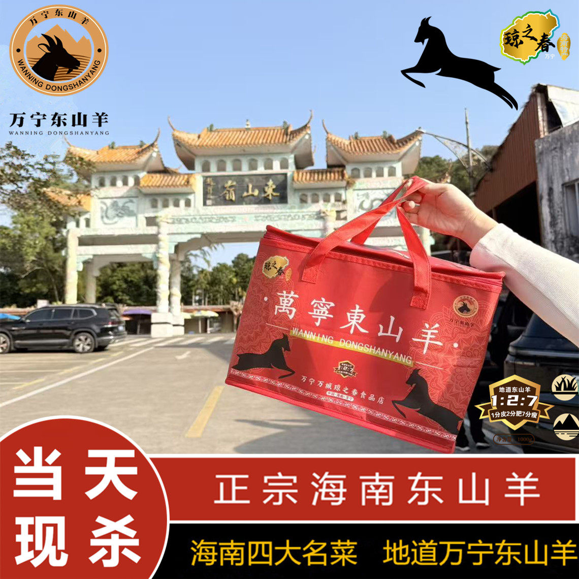 琼之春海南现杀空运东山羊礼盒装