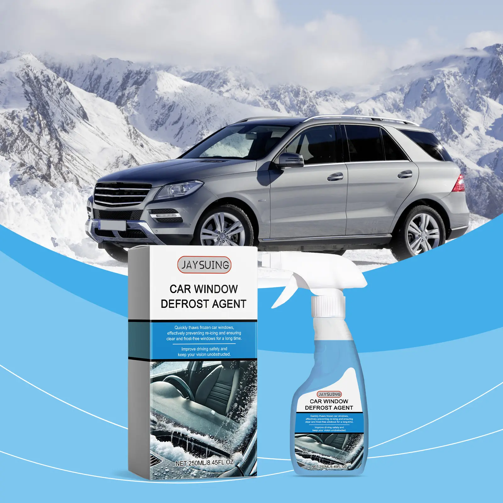 Window defroster Car window windscreen defroster dusting sno